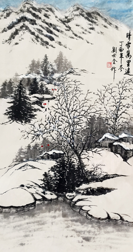刘世全作品《晴雪万里远》